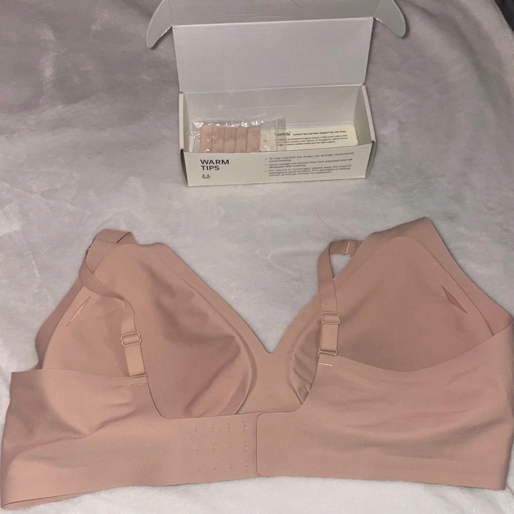 Women's VertVie Jelly Wireless Seamless Bra - Tan - Picture 2 of 7